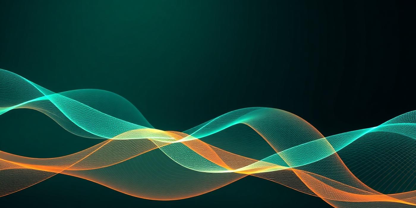 Abstract digital waves